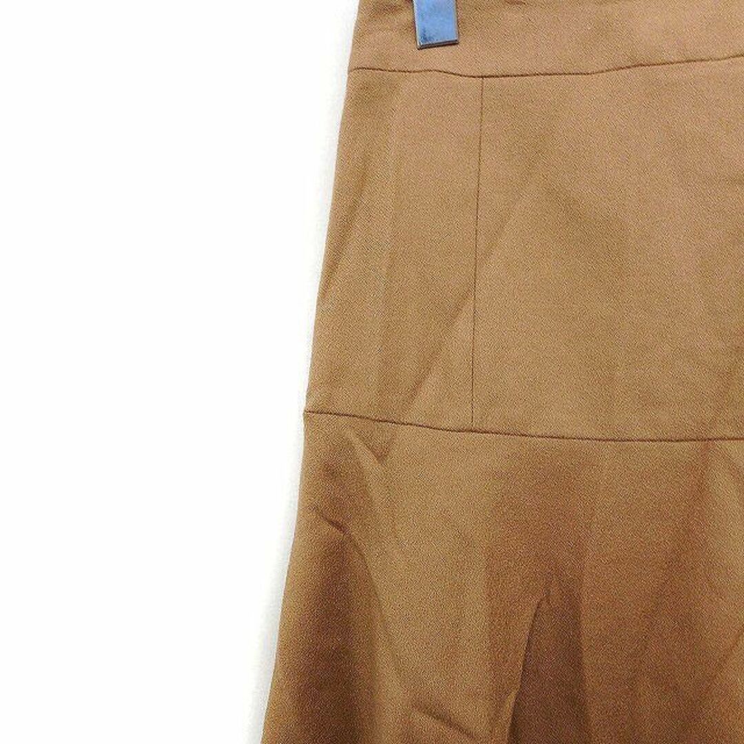 ROPE’(ロペ)のロペ ROPE フレア スカート ひざ丈 無地 シンプル ウール 36 キャメル レディースのスカート(ひざ丈スカート)の商品写真