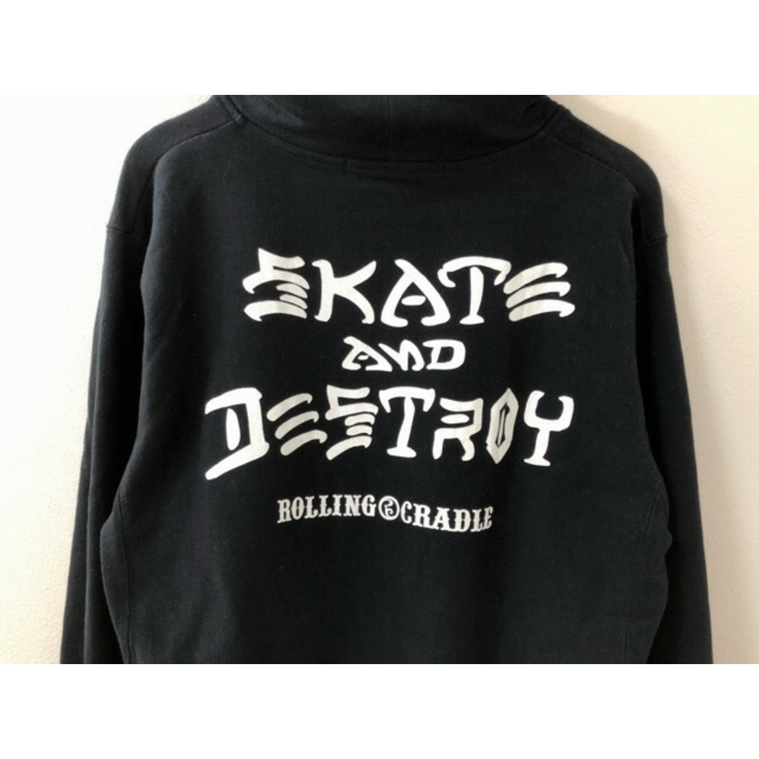 ROLLING CRADLE ×THRASHER コラボパーカー　黒　Lサイズ