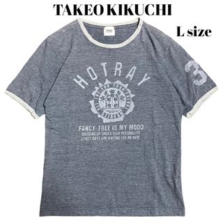 タケオキクチ(TAKEO KIKUCHI)のTAKEO KIKUCHI リンガーTシャツ アーカイブ グランジ Y2K(Tシャツ/カットソー(半袖/袖なし))