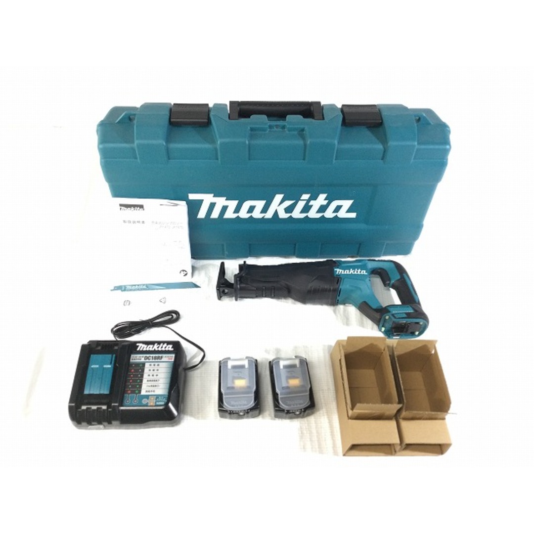 ☆未使用品☆makita マキタ 18V 充電式レシプロソー JR187DRGX バッテリー2個(6.0Ah) 充電器 ケース付 コードレス  セーバソー 76741
