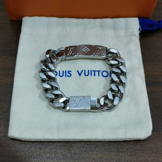 □□LOUIS VUITTON ルイヴィトン レザーブレスレット ブラスレアーカイブ スライド メンズ M6468