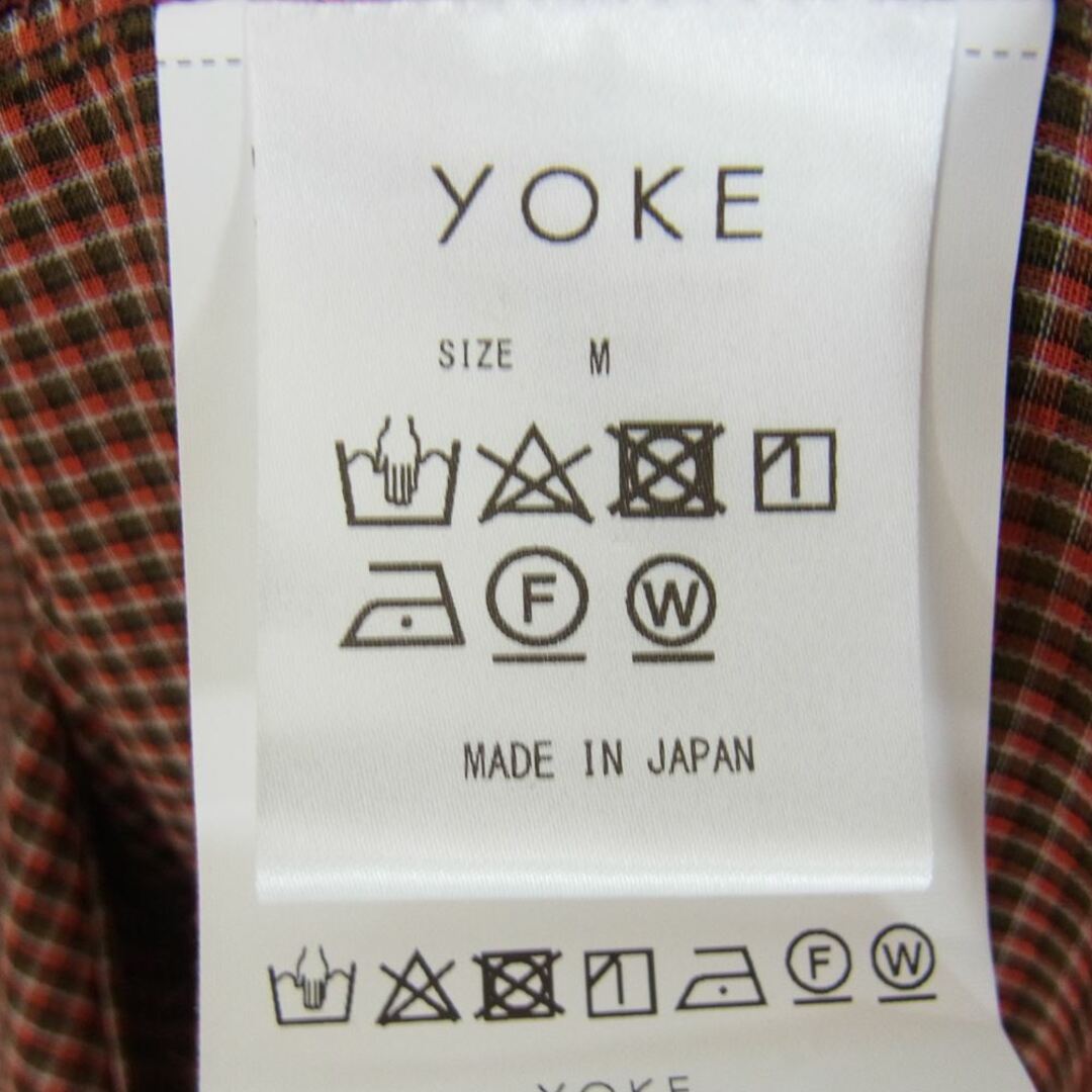 ヨーク YOKE 長袖シャツ 20SS YK20SS0088SH OVERSIED CHECK SHIRTS 長袖シャツ オレンジ系 M【中古】 メンズのトップス(シャツ)の商品写真