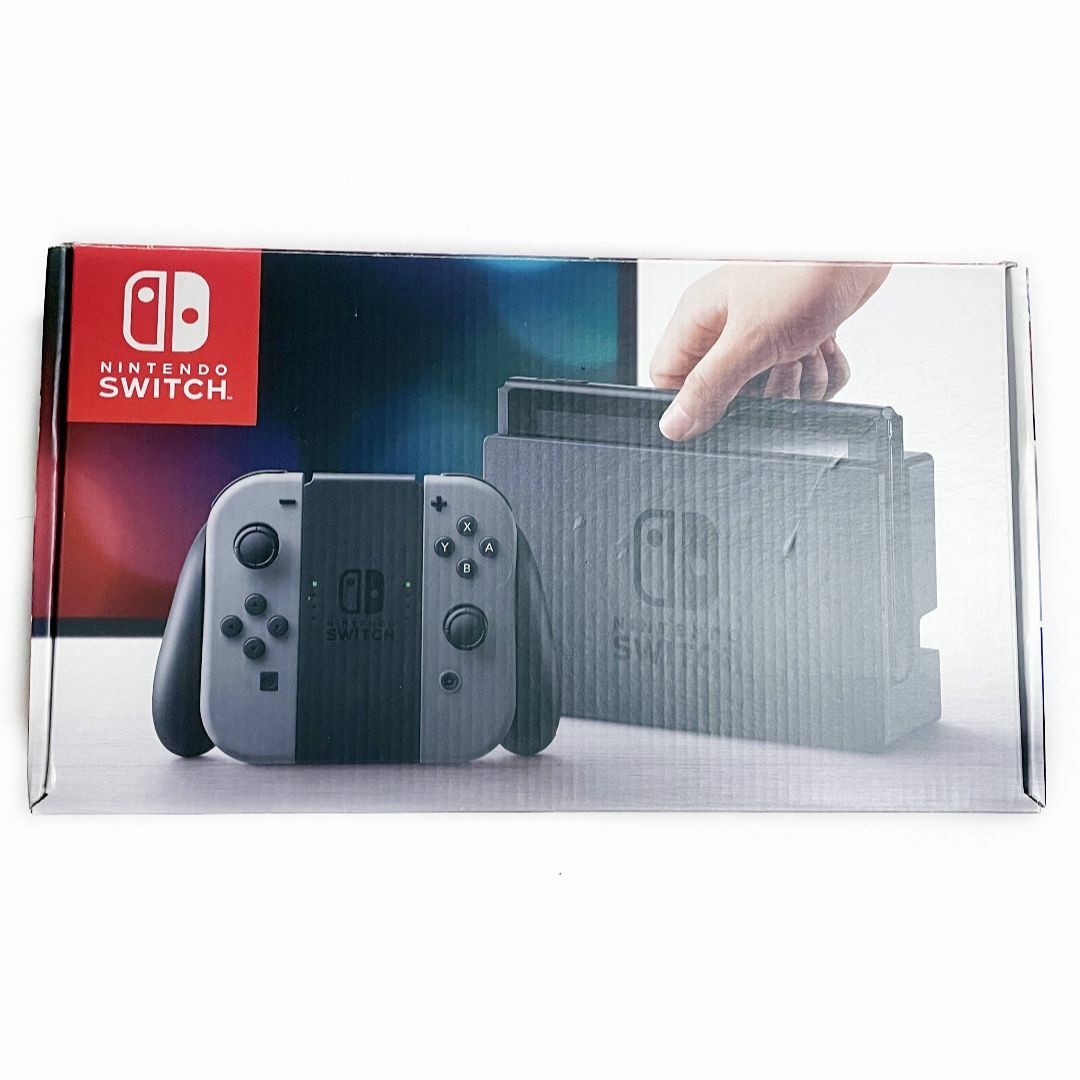 美品 NINTENDO 任天堂 スイッチ Switch グレー 動作〇