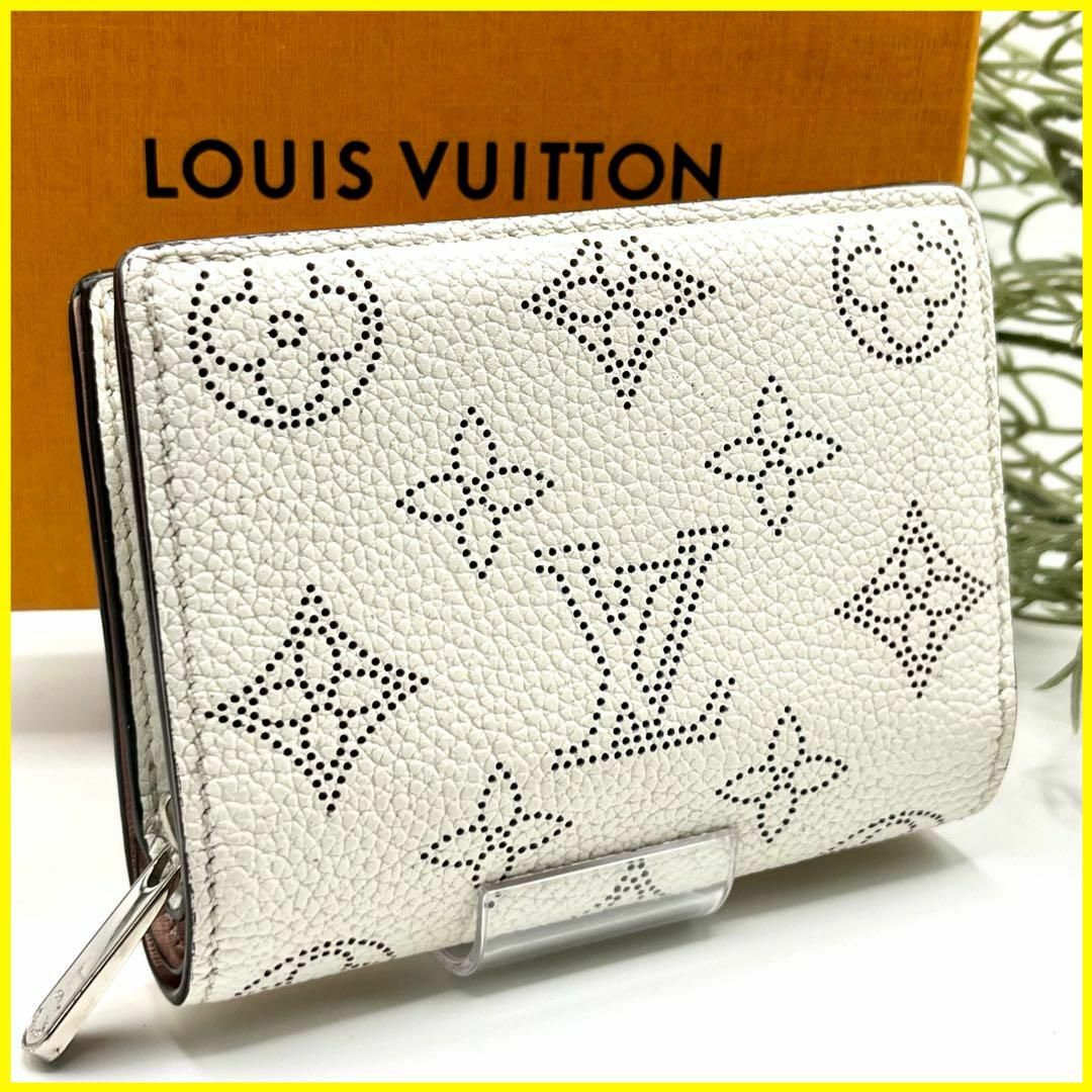 海外規格 極美品✨ルイヴィトン マヒナ ポルトフォイユ クレア 二