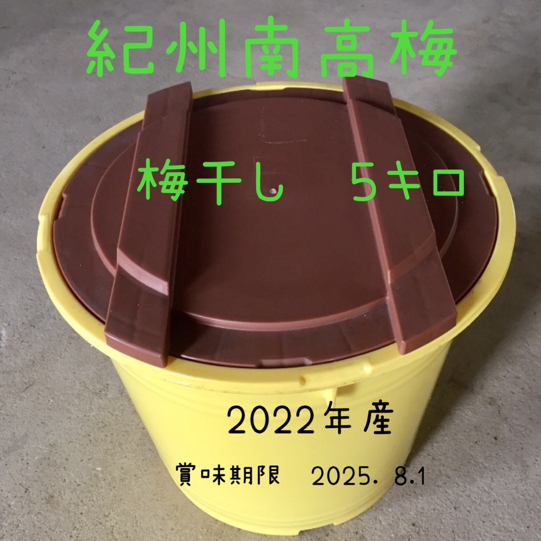 残り5つ⭐️紀州南高梅　梅干し　５キロ  無添加 食品/飲料/酒の食品(野菜)の商品写真