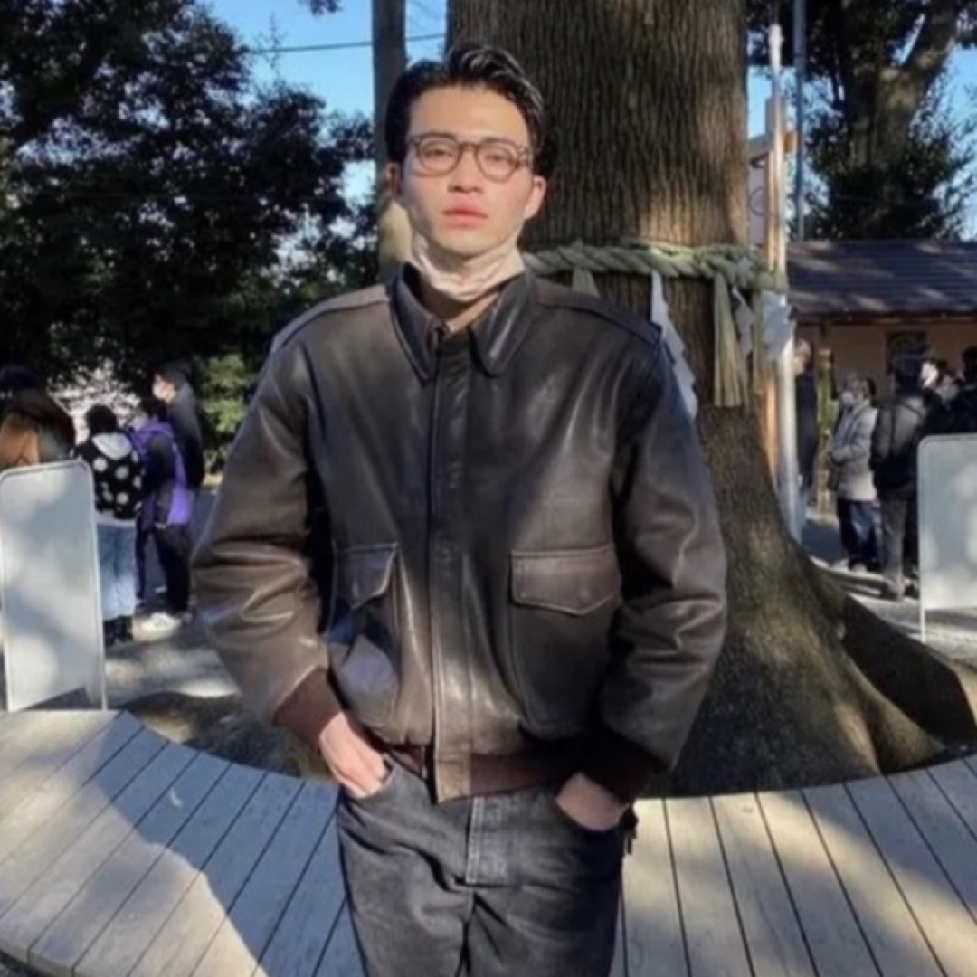 80s L.L.Bean A2 レザージャケット ビンテージ 38 USA-