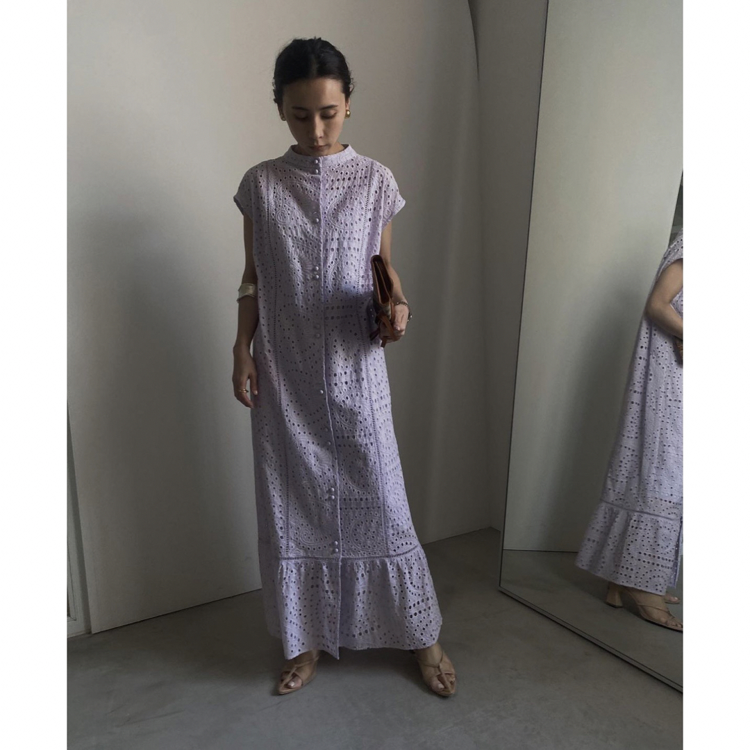【美品】 AMERI EYELET LACE SHIRT DRESS | フリマアプリ ラクマ