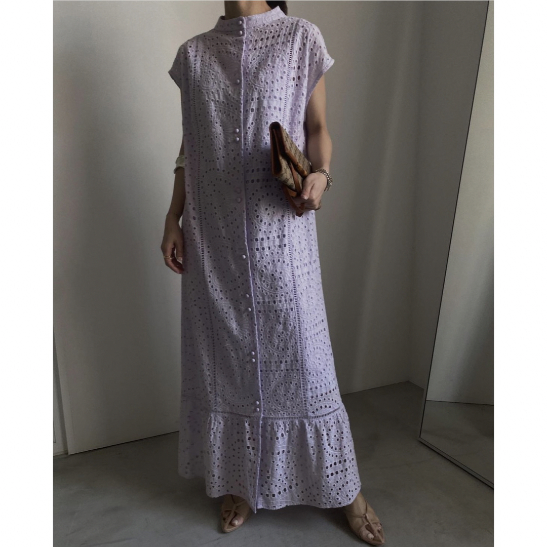 【美品】 AMERI EYELET LACE SHIRT DRESS