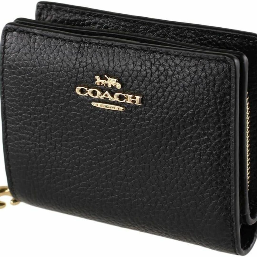 未使用 COACH 大人可愛い C2862 ミニウォレット 二つ折り財布 赤