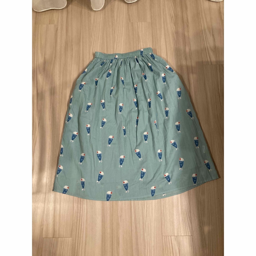 Bleu Bleuet(ブルーブルーエ)のBleu Bleuet クリームソーダ　スカート レディースのスカート(ロングスカート)の商品写真
