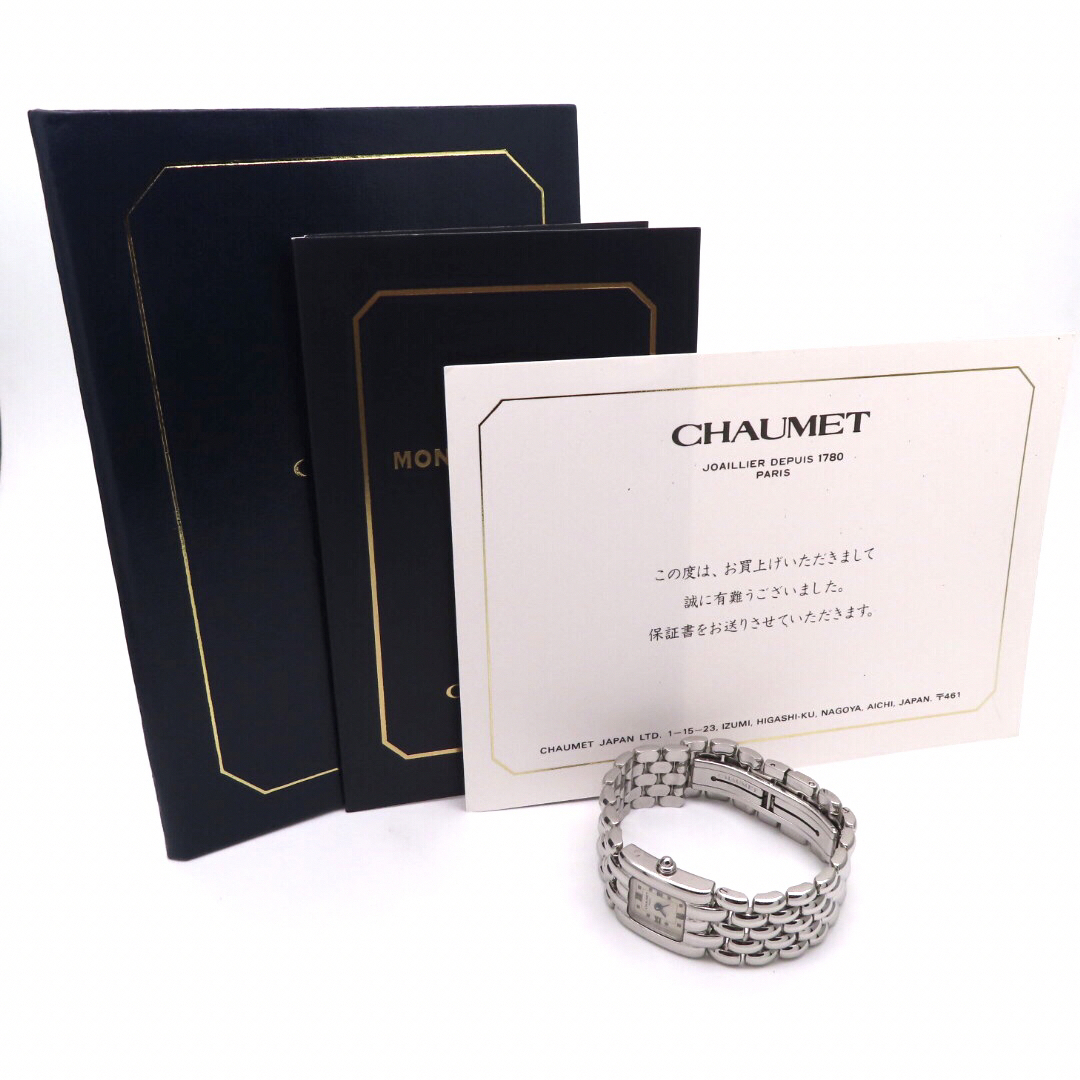 CHAUMET(ショーメ)の【CHAUMET】ショーメ 時計 ’ケイシスSM’ ホワイトローマン ☆極美品☆ レディースのファッション小物(腕時計)の商品写真