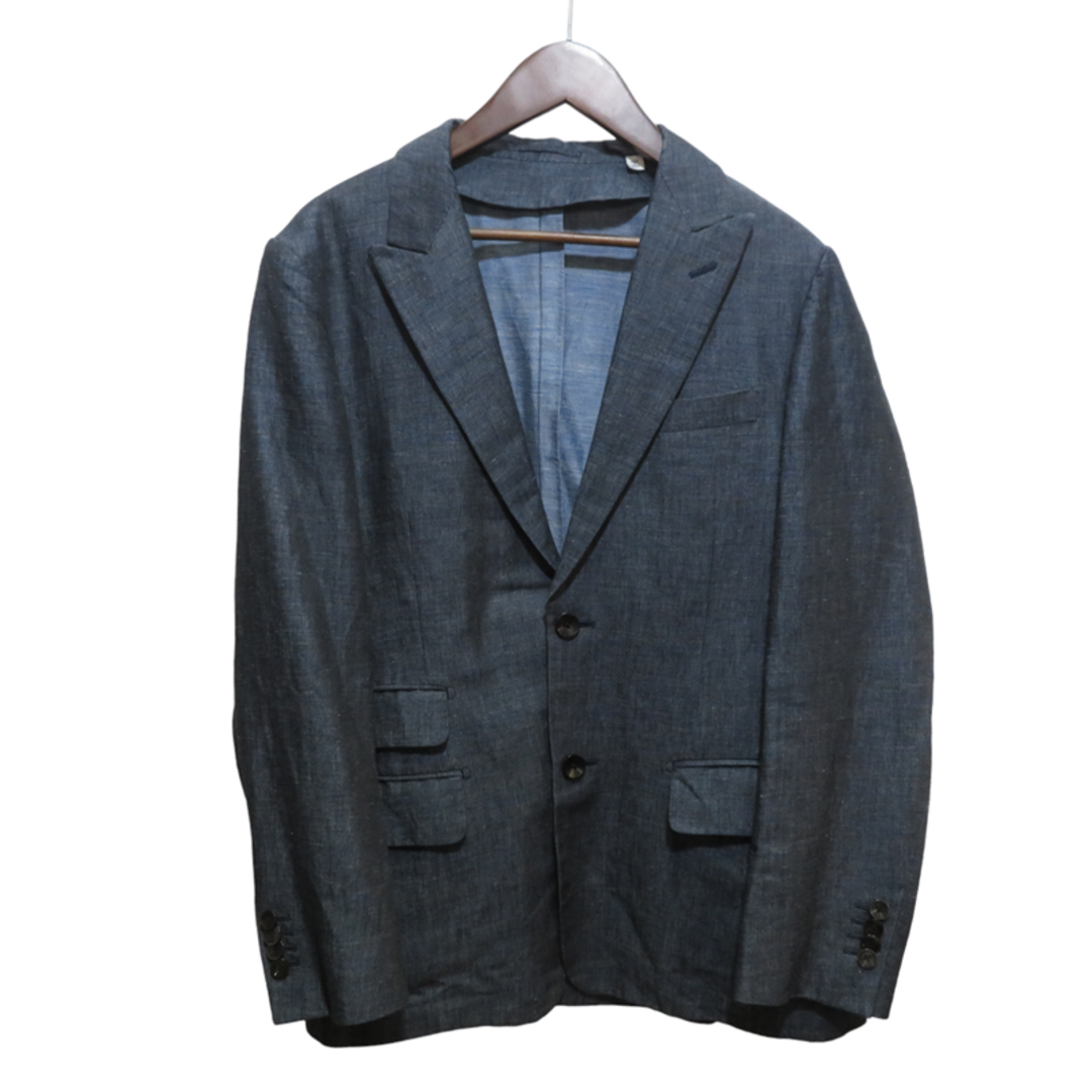 TOMORROWLAND INDIGO LINEN SUIT SET UP