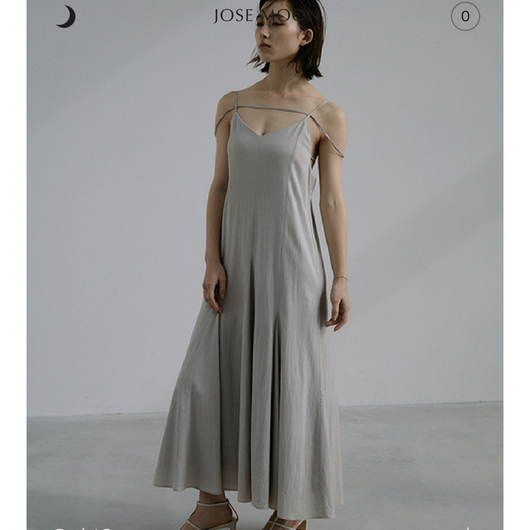 Ameri VINTAGE(アメリヴィンテージ)のjosemoon LOOP STRAP FLARE DRESS レディースのワンピース(ロングワンピース/マキシワンピース)の商品写真