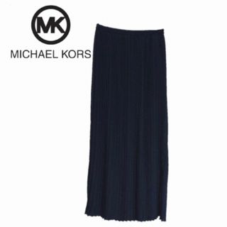 マイケルコース(Michael Kors)のMICHAEL KORS マイケルコース　プリーツ　ロングスカート ブラック(ロングスカート)