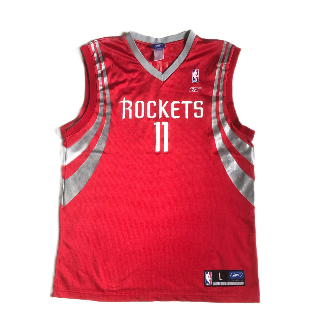 Reebok Reebok NBA ROCKETS YAO 11 タンクトップ ゲームシャツの通販 by ゆめちゃん SPALDING バスケットボール タンクトップ 総柄