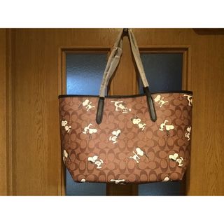 お値下げ　COACHI ❌PEANUTS. トートバック　アウトレット