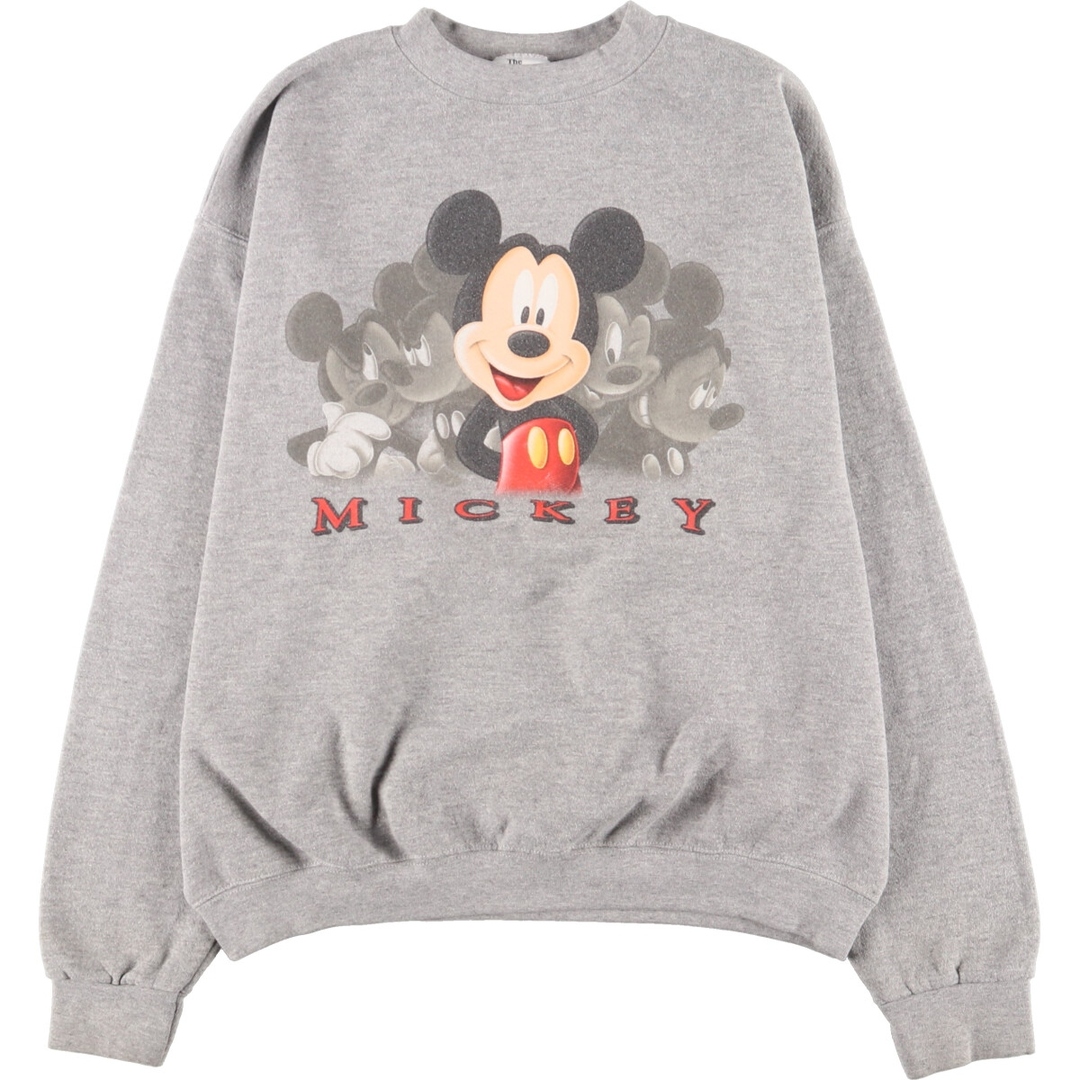 90年代 THE DISNEY Store MICKEY MOUSE ミッキーマウス キャラクタースウェットシャツ トレーナー USA製 メンズM ヴィンテージ /eaa363244