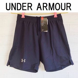 アンダーアーマー(UNDER ARMOUR)のアンダーアーマー ストレッチウーブンラン 7インチショーツ　SMサイズ　ネイビー(ショートパンツ)