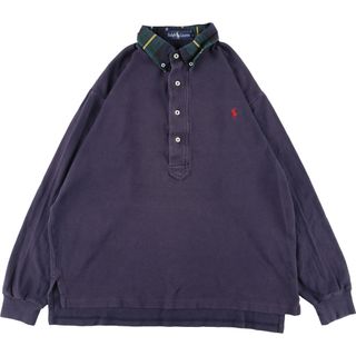 ラルフローレン(Ralph Lauren)の古着 ラルフローレン Ralph Lauren Ralph Lauren ボタンダウン 長袖 ポロシャツ メンズM /eaa363695(ポロシャツ)