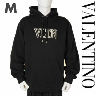 ヴァレンティノ(VALENTINO)の新品 VALENTINO バイカラー VLTN刺繍 パーカー(パーカー)