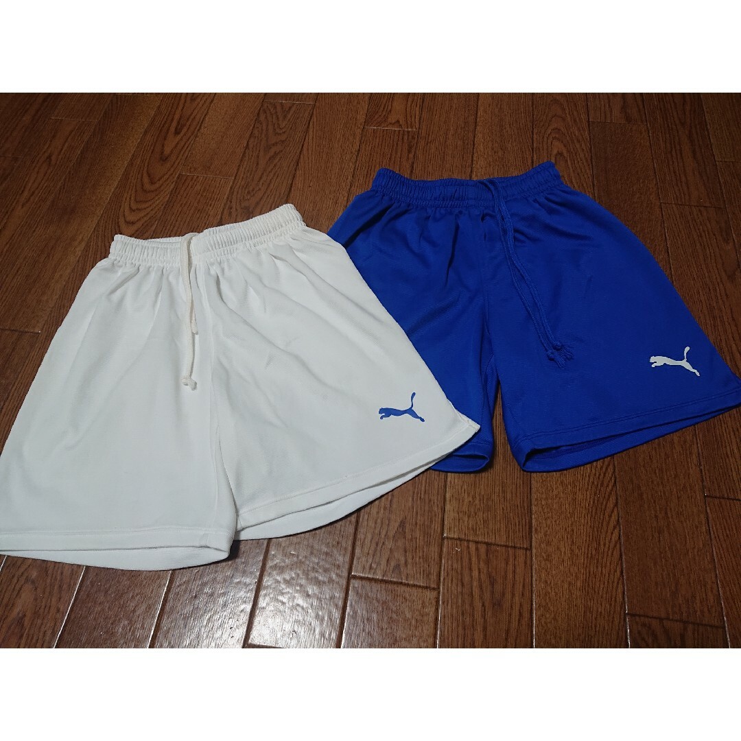 PUMA(プーマ)のサッカーパンツ PUMA ブルー ホワイト 140 キッズ/ベビー/マタニティのキッズ服男の子用(90cm~)(パンツ/スパッツ)の商品写真