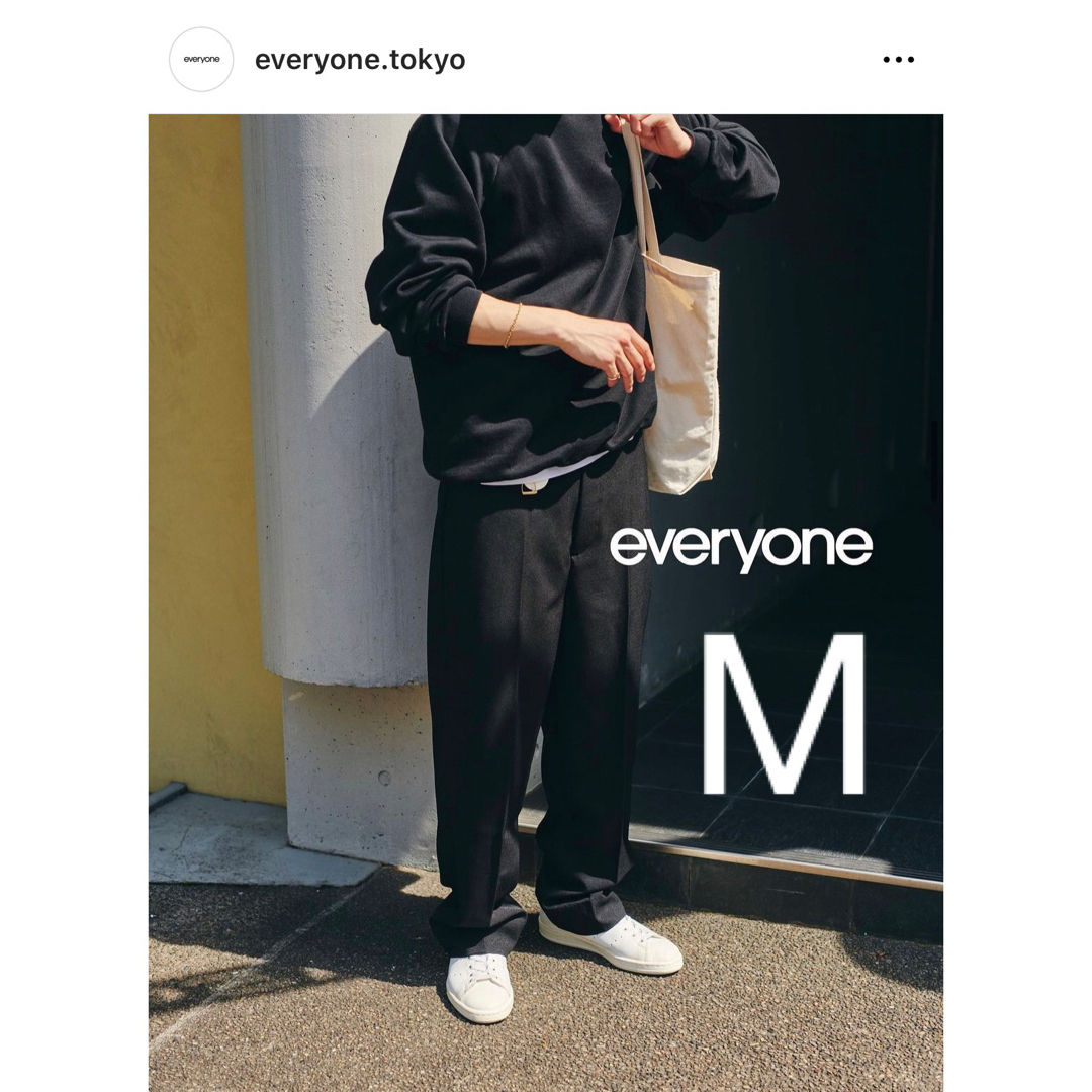 everyone action slacks BLACK large スラックス