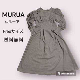 ムルーア(MURUA)のsachi様専用【美品】★MURUA 千鳥柄　ワンピース(ひざ丈ワンピース)