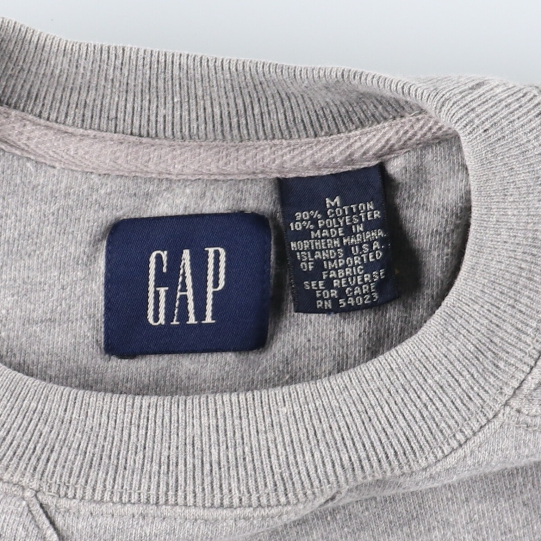 GAP ギャップ　メンズ　スウェット　トレーナー　グレー　M　綿100%