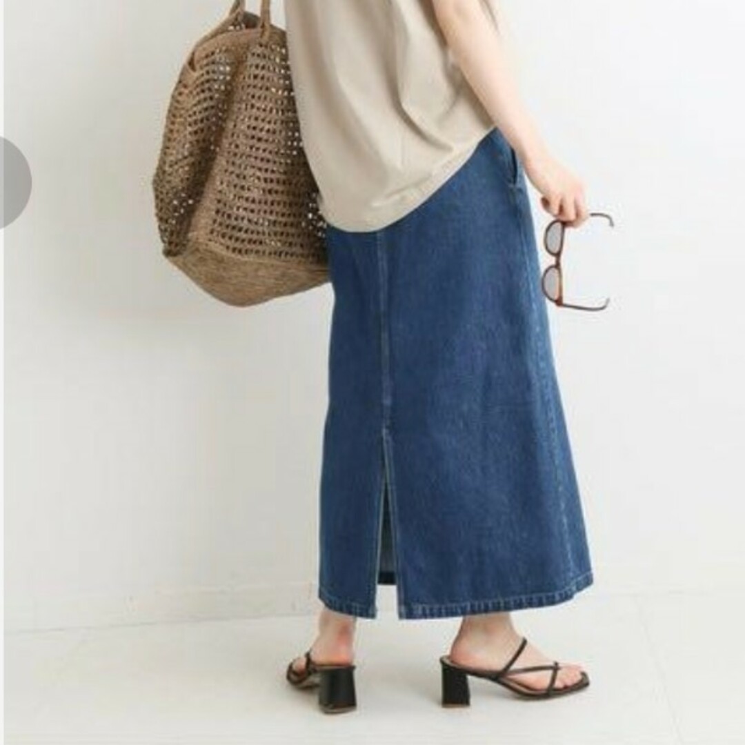 IENA(イエナ)のソフトデニムデザインスカート レディースのスカート(ロングスカート)の商品写真