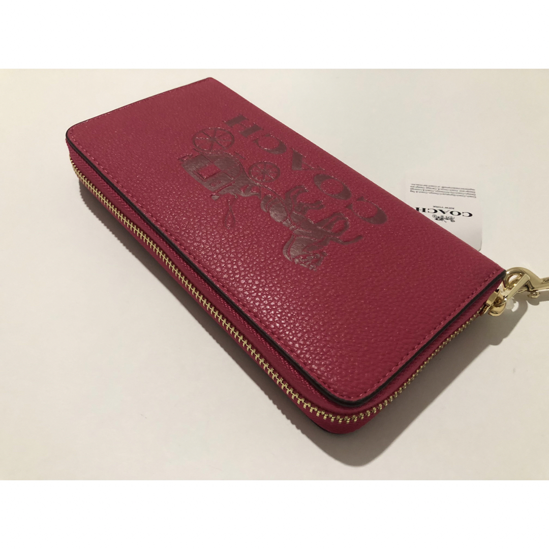 COACH(コーチ)の新品未使用 c5899 COACH コーチ 長財布 ピンク メンズのファッション小物(長財布)の商品写真