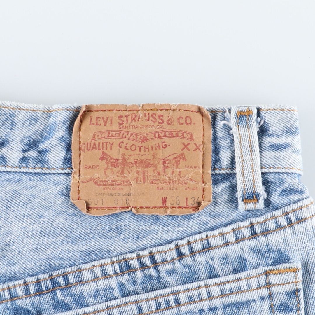 90年代 リーバイス Levi's リーバイス501 ジーンズ ストレートデニムパンツ USA製 メンズw34 ヴィンテージ /eaa362280