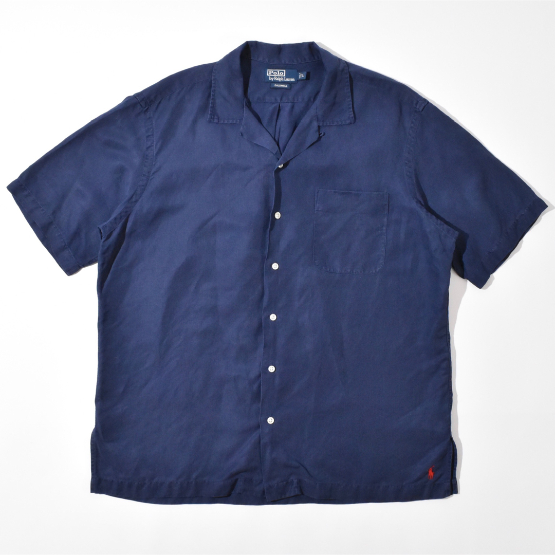 POLO RALPH LAUREN - 90s Polo Ralph Lauren Shirt CALDWELL 紺 Lの