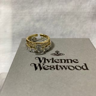 ヴィヴィアンウエストウッド(Vivienne Westwood)のヴィヴィアンクラウンリング ゴールド×シルバー(リング(指輪))