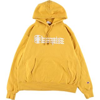 チャンピオン(Champion)の古着 チャンピオン Champion リバースウィーブ 復刻 単色タグ スウェットプルオーバーパーカー メンズXL /eaa363673(スウェット)