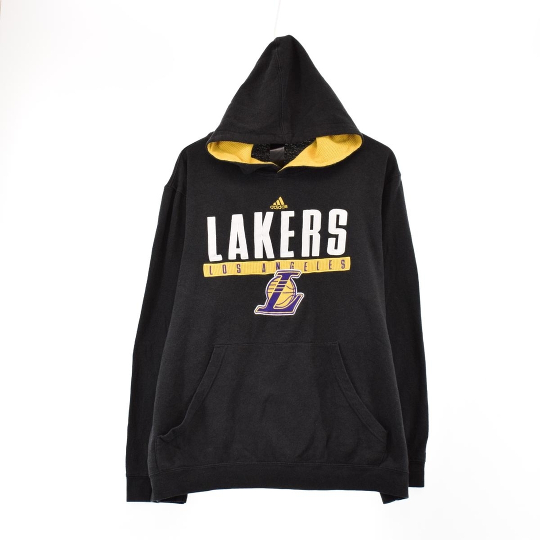 アディダス　希少　プルオーバーパーカー　レイカーズ　LAKERS