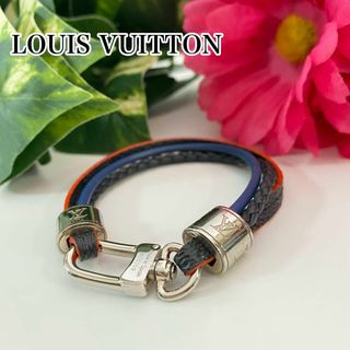 □□LOUIS VUITTON ルイヴィトン レザーブレスレット ブラスレアーカイブ スライド メンズ M6468