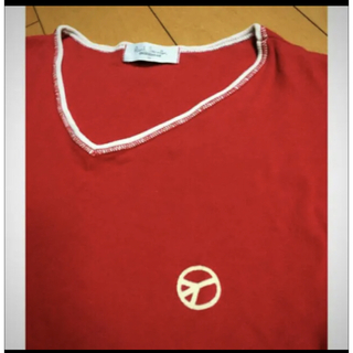 ポールスミス(Paul Smith)のポールスミスレッドコットンVネックT(Tシャツ(半袖/袖なし))