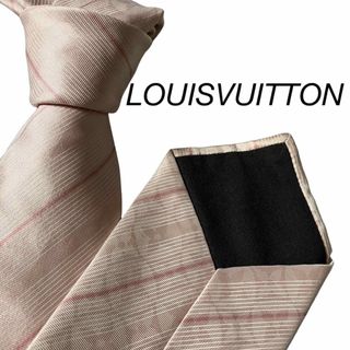 ルイヴィトン(LOUIS VUITTON)のLOUISVUITTON ルイヴィトン　ネクタイ　ストライプ　モノグラム　花柄(ネクタイ)