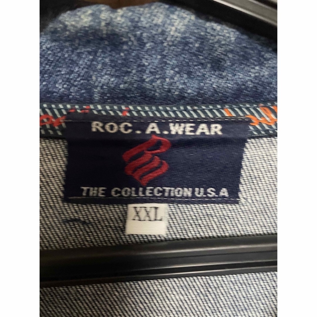 Rocawear(ロカウェア)のbboy b系ロカウェア　rocawear デニムジャケット　2xl メンズのジャケット/アウター(Gジャン/デニムジャケット)の商品写真