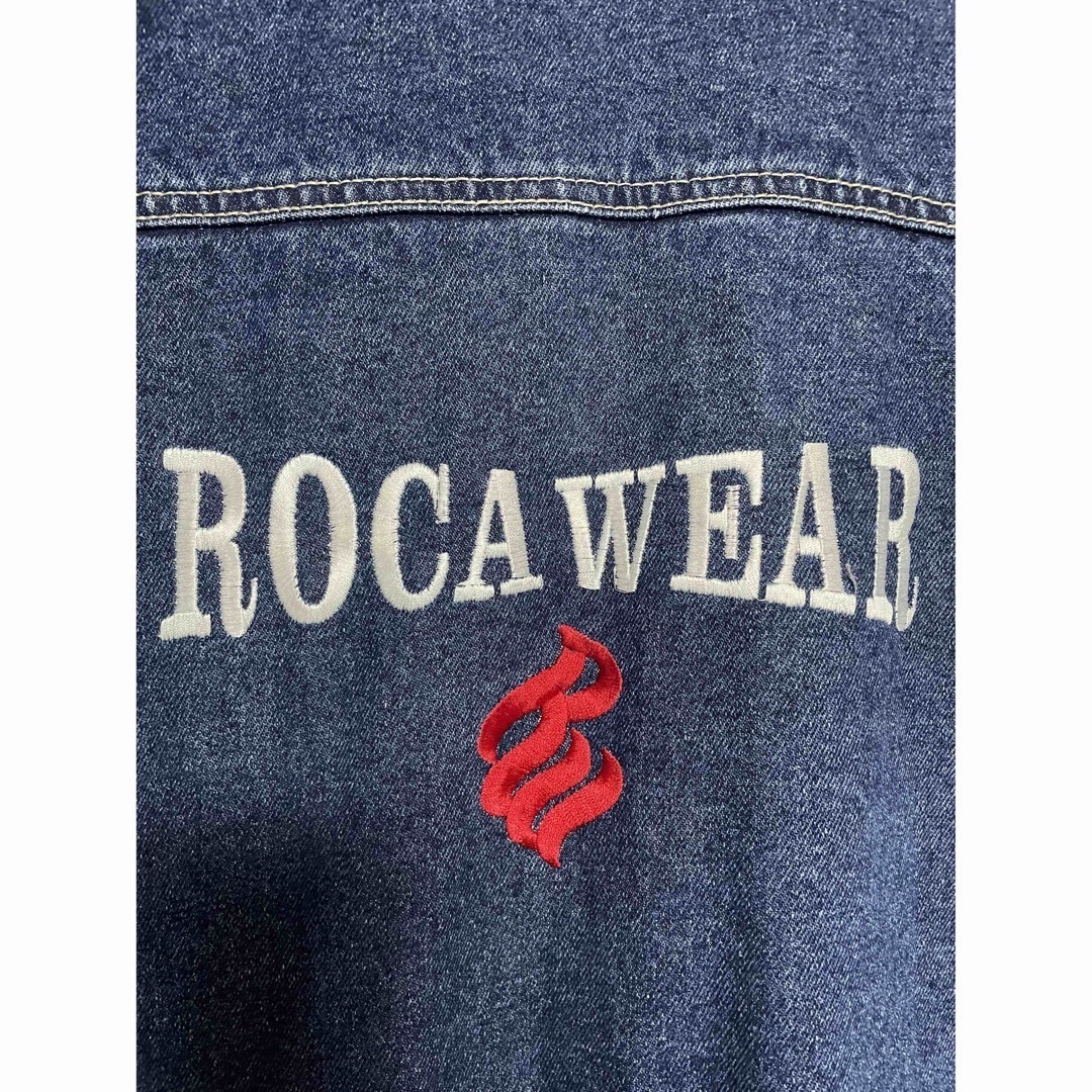 Rocawear(ロカウェア)のbboy b系ロカウェア　rocawear デニムジャケット　2xl メンズのジャケット/アウター(Gジャン/デニムジャケット)の商品写真