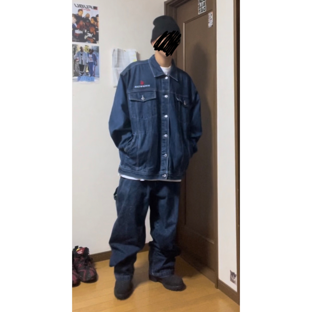 Rocawear(ロカウェア)のbboy b系ロカウェア　rocawear デニムジャケット　2xl メンズのジャケット/アウター(Gジャン/デニムジャケット)の商品写真