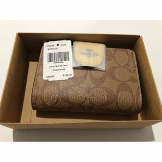 コーチ(COACH)の新品未使用 c0082 COACH コーチ 折り財布 イエロー/ライトカーキー(折り財布)