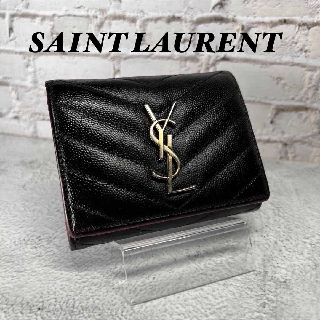 Yves Saint Laurent - イヴ・サンローラン 財布 YSL 三つ折り ツートン ...