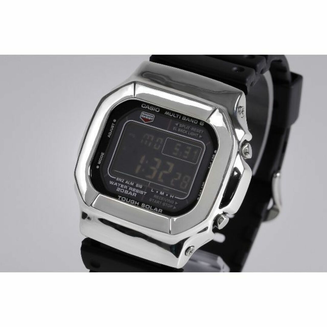 GW-M5610用カスタムベゼル シルバー925製 カスタムGショック 鏡面加工-