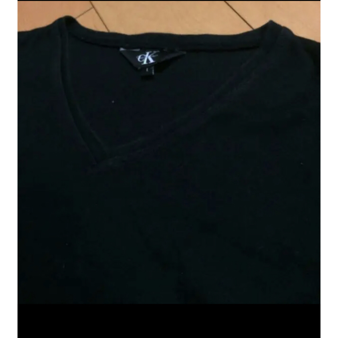 Calvin Klein(カルバンクライン)のカルバンクラインVネックコットンT メンズのトップス(Tシャツ/カットソー(半袖/袖なし))の商品写真