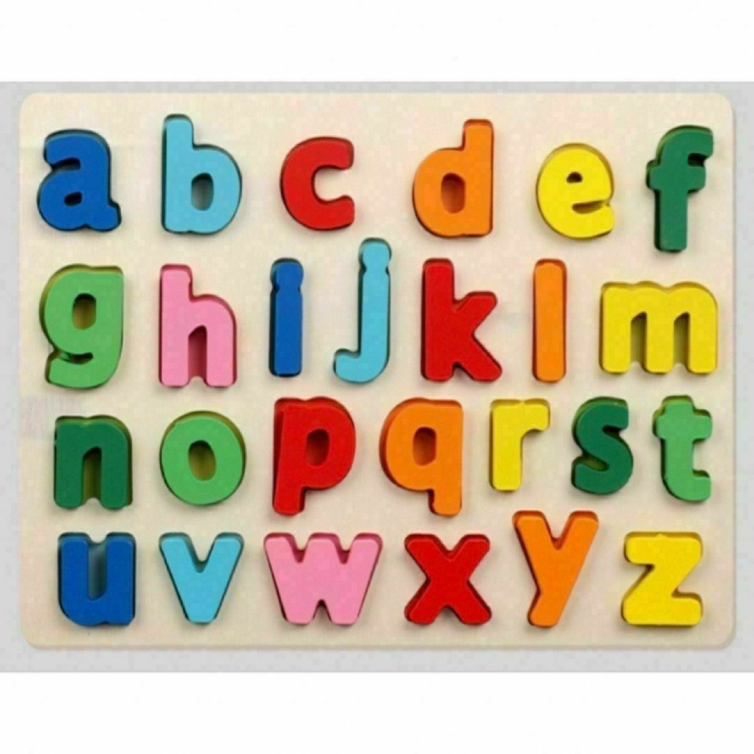 【人気】アルファベットパズル　木製　知育玩具 キッズ/ベビー/マタニティのおもちゃ(知育玩具)の商品写真