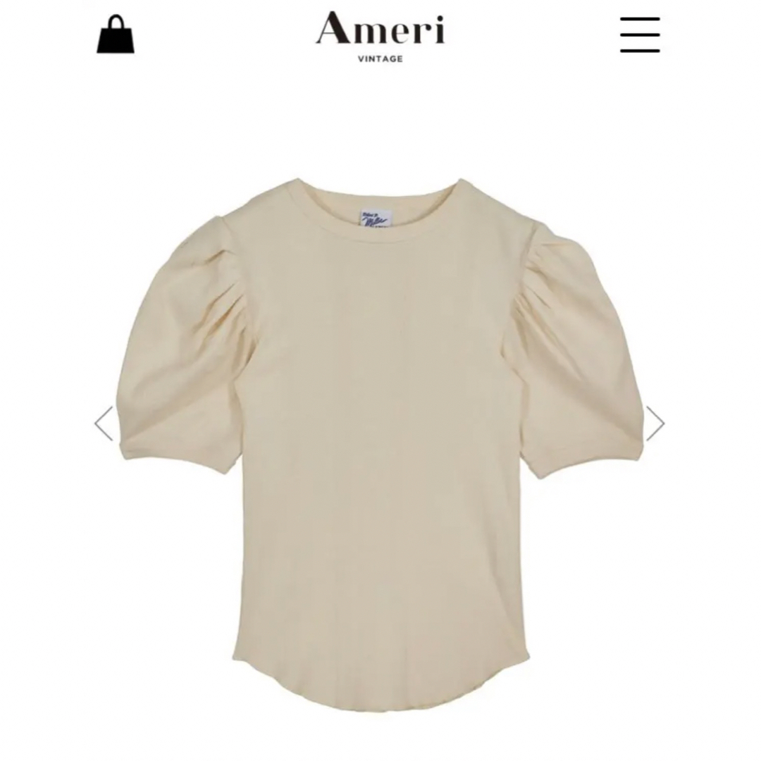 Ameri VINTAGE(アメリヴィンテージ)のAMERI × MILLER コラボTシャツ レディースのトップス(カットソー(半袖/袖なし))の商品写真