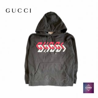 グッチ(Gucci)の【美品】 GUCCI グッチ GUCCI ミラー プリント スウェット パーカー(パーカー)