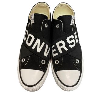 コンバース(CONVERSE)のコンバース　スリッポン　紐なし　ゴム　ブラック　23.5(スニーカー)