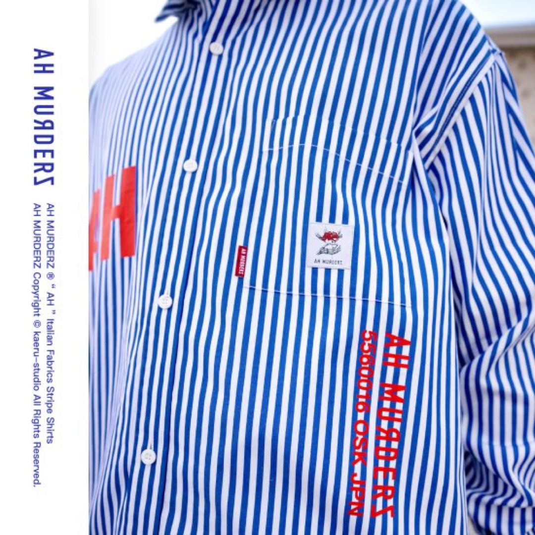 AH MURDERZ “AH“ Italian Stripe Shirts 限定